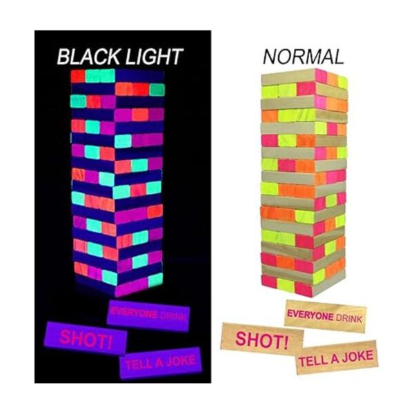 Torre de luz negra con bloques brillantes para secadora_2