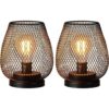 DECORKEY Juego de 2 lámparas de mesa LED que funcionan con_1