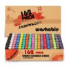 Juego de 162 tizas lavables para acera 18 colores no_1