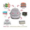 Bolsa de almacenamiento de juguetes de peluche de tiburón_4