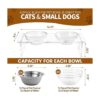 Juego elevado de cuencos para perros y gatos Soporte_4