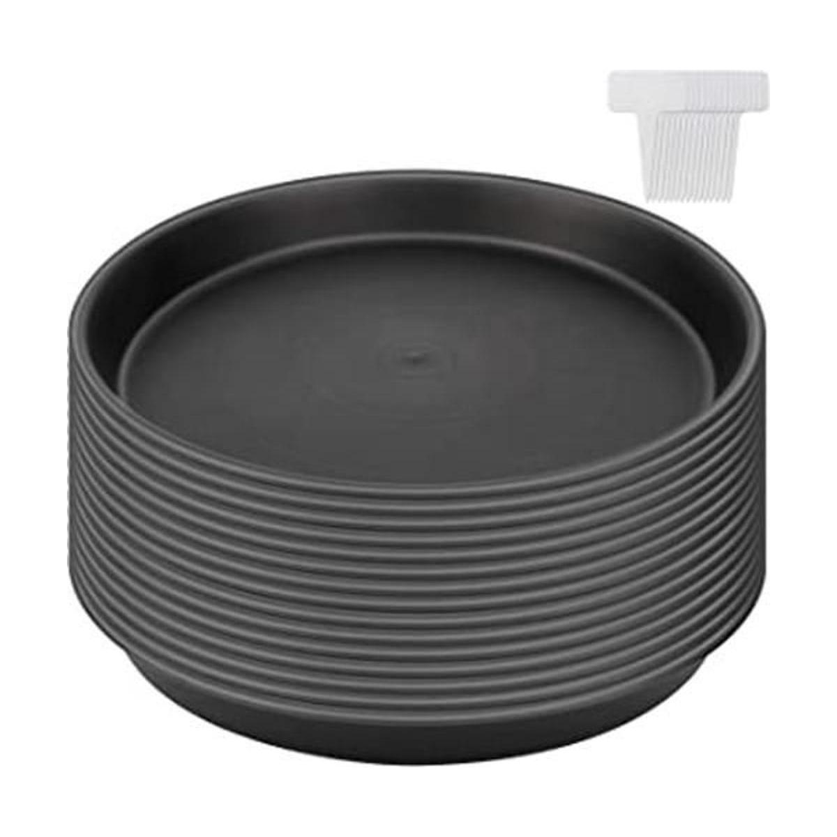 KEILEOHO 15 platillos para plantas de 12 pulgadas bandeja