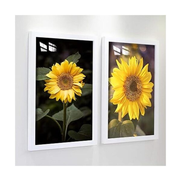 KAOIKO Marco de 16 x 20 pulgadas madera maciza blanca con