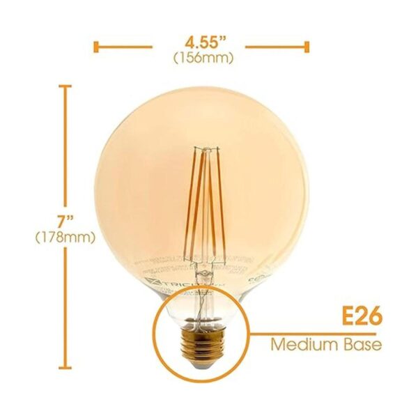 Bombilla de filamento LED Vintage Globe estilo Edison_3