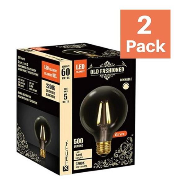 Bombilla de filamento LED Vintage Globe estilo Edison_2