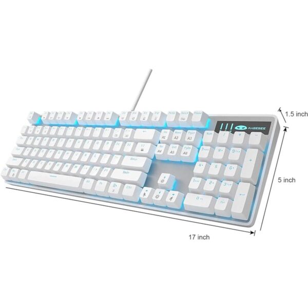 Teclado mecánico para juegos teclado retroiluminado