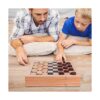 Juegoal Juego de discos de madera 4 en 1 para niños y