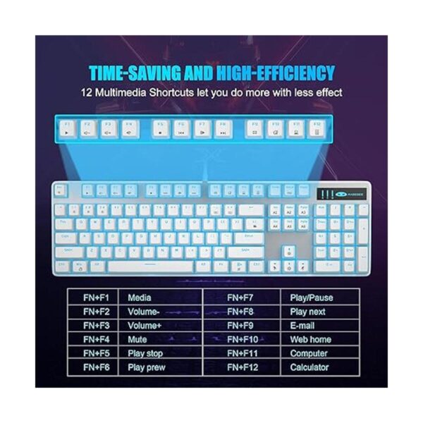Teclado mecánico para juegos teclado retroiluminado