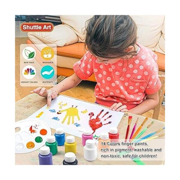 Juego de pintura lavable para dedos juego de 46 pinturas