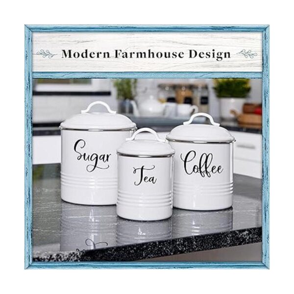 Home Acre Designs Juego de 3 botes herméticos para té_5