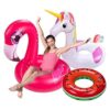 Juego de 3 flotadores de piscina para adultos unicornio_1