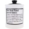Cottage Creek New Boat Fund Alcancía tarro de dulces para