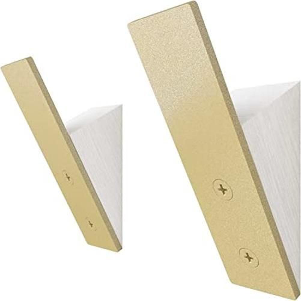 Percha de pared dorada para sombrero gancho de latón para