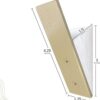 Percha de pared dorada para sombrero gancho de latón para_4