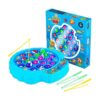 Juego de juego de pesca 21 peces 4 postes y tablero_1