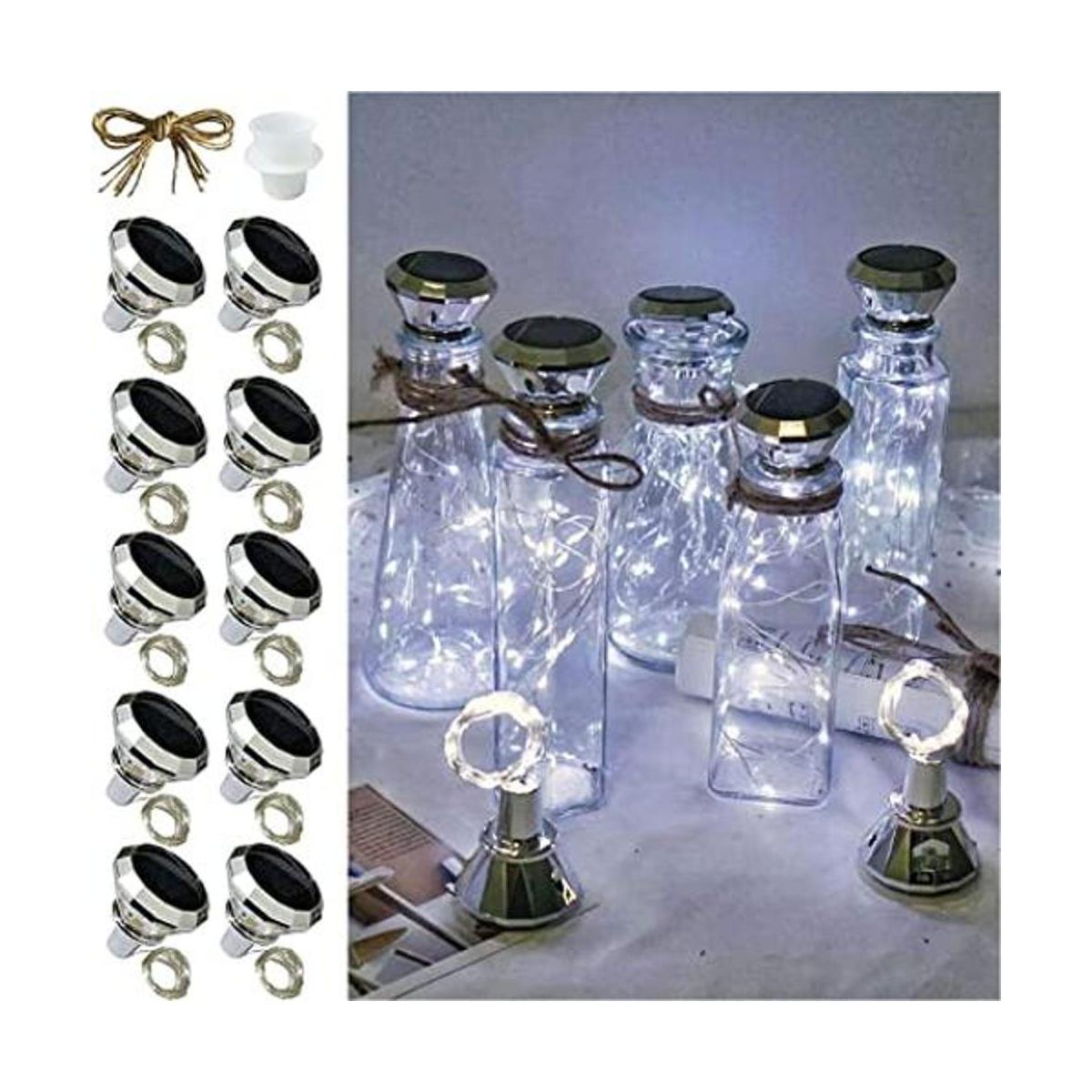 Luces solares para botella de vino paquete de 10 luces de