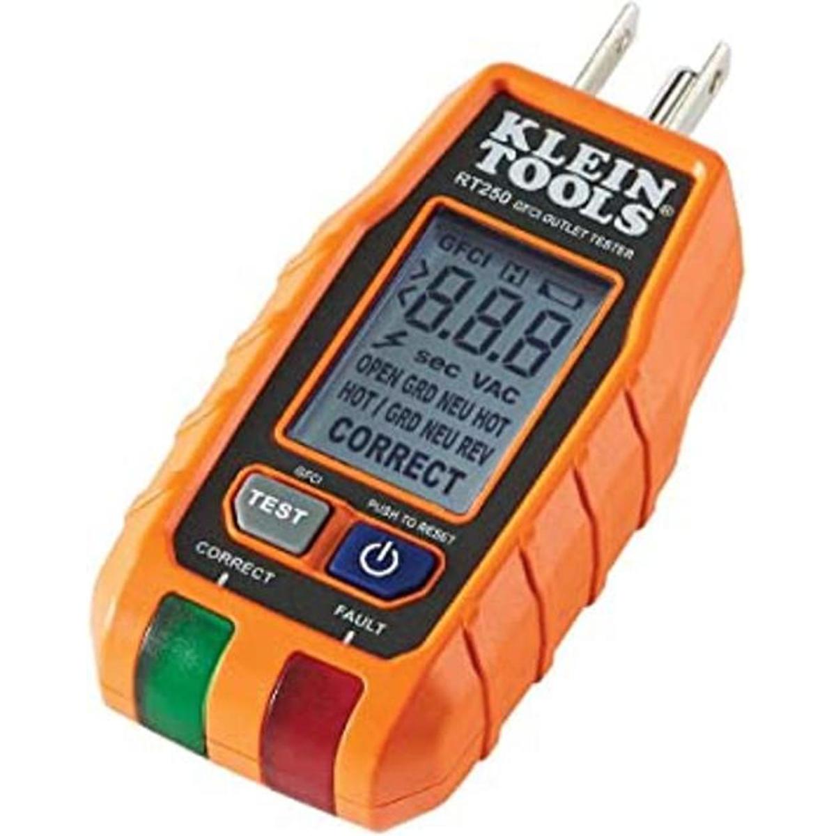 GFCI Receptáculo Tester con pantalla LCD para enchufes