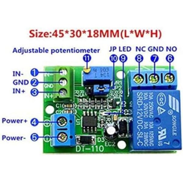 Taidacent LM393 Módulo de relé de comparación 1 canal 5_3