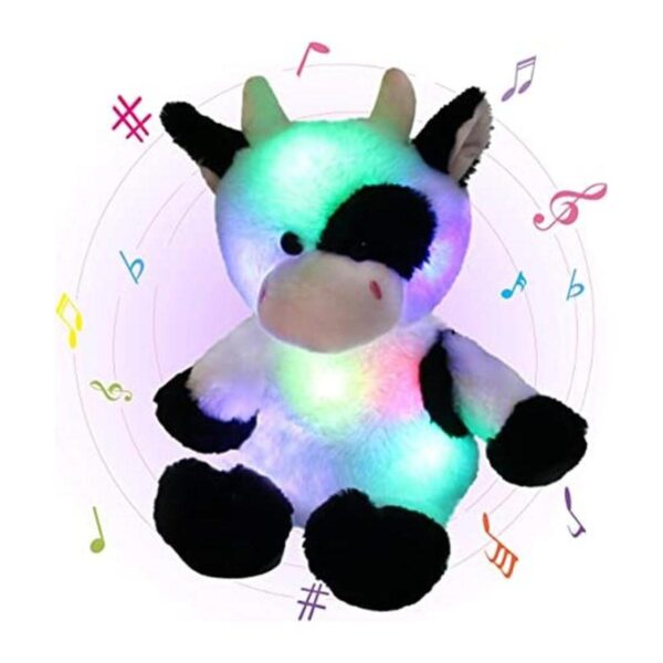 Glow Guards Juguete de peluche suave de vaca con luces de_1
