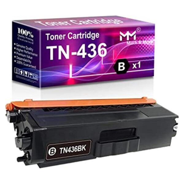 Paquete de 1 cartucho de tóner TN436BK TN436 TN436BK TN436