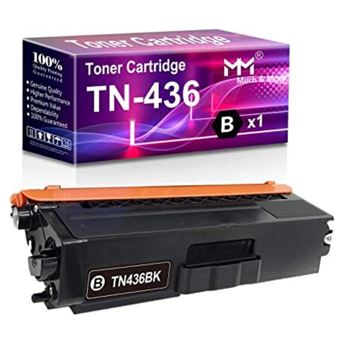Paquete de 1 cartucho de tóner TN436BK TN436 TN436BK TN436