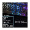 Teclado para juegos RGB USB con cable arcoíris diseñado_2