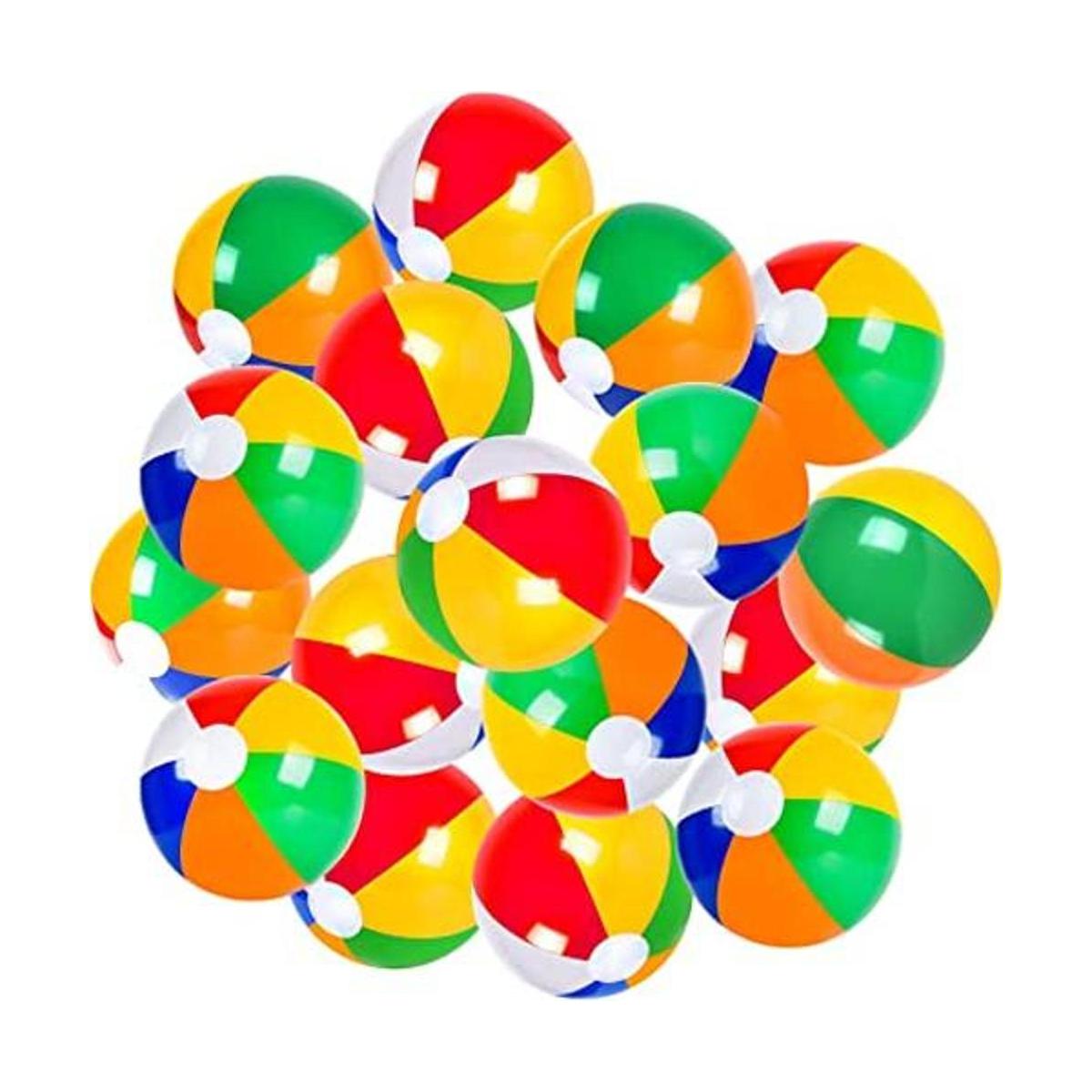 Juego de 30 pelotas de playa inflables de Coopay con arco