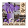 Juego de 12 utensilios de cocina de silicona con soporte