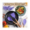 Juego de 12 utensilios de cocina de silicona con soporte