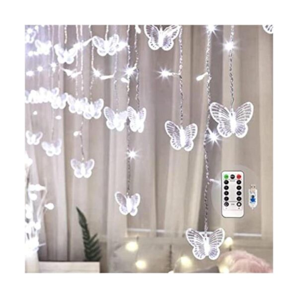 Guirnalda de luces de hadas de mariposa con enchufe USB 8_1