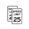 Paquete de 2 señales de tráfico con límite de velocidad de_1