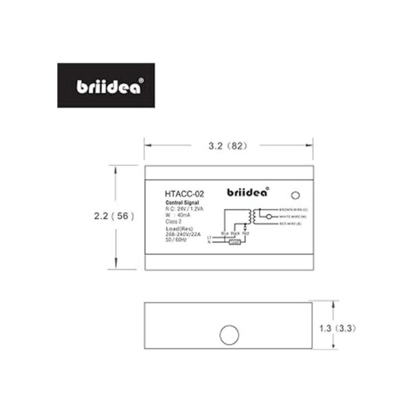 Relé de 220 V 240 V Briidea Interruptor de