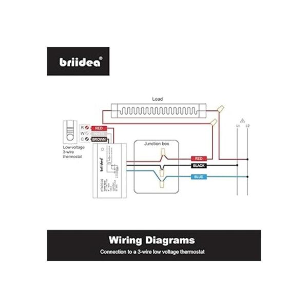 Relé de 220 V 240 V Briidea Interruptor de