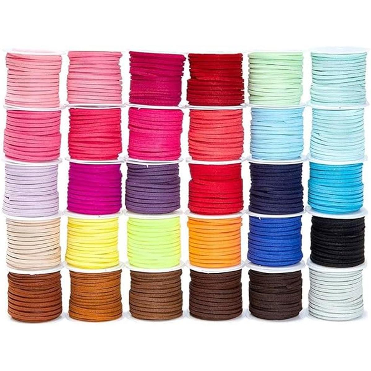 Paquete de 30 cordones de cuero para hacer joyas