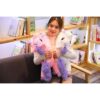 Lanmore Juguetes de peluche de unicornio grande almohada