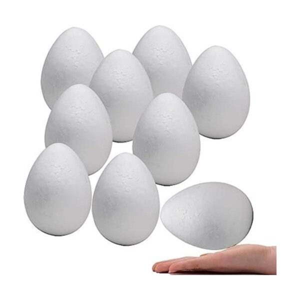 Crafare Huevos de espuma de poliestireno de 6.0 in 9