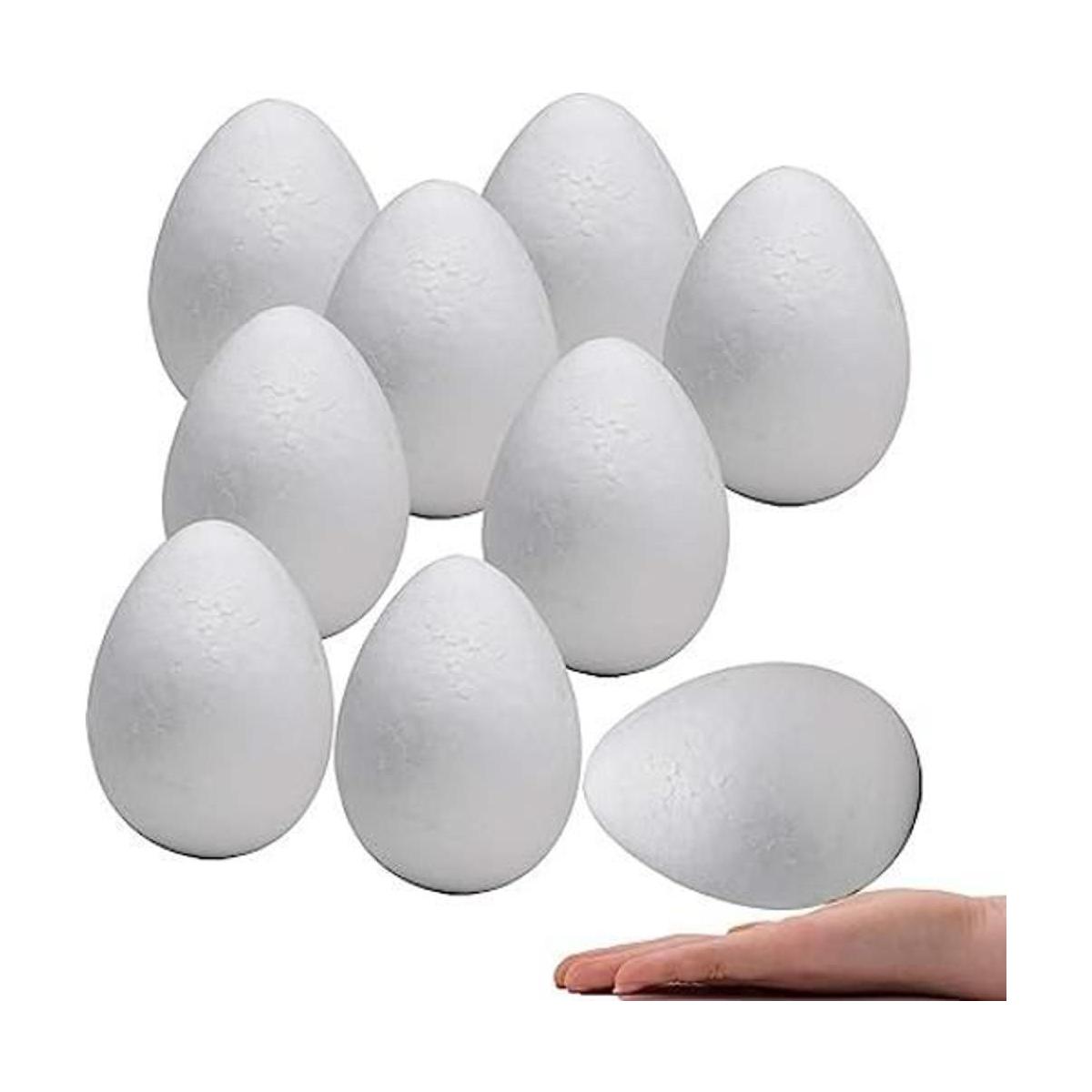 Crafare Huevos de espuma de poliestireno de 6.0 in 9
