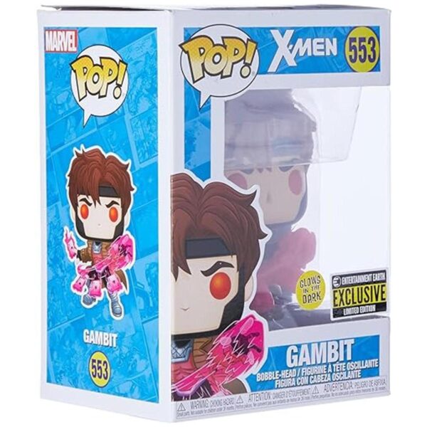 Pop XMen Gambit Figura de vinilo que brilla en la_3