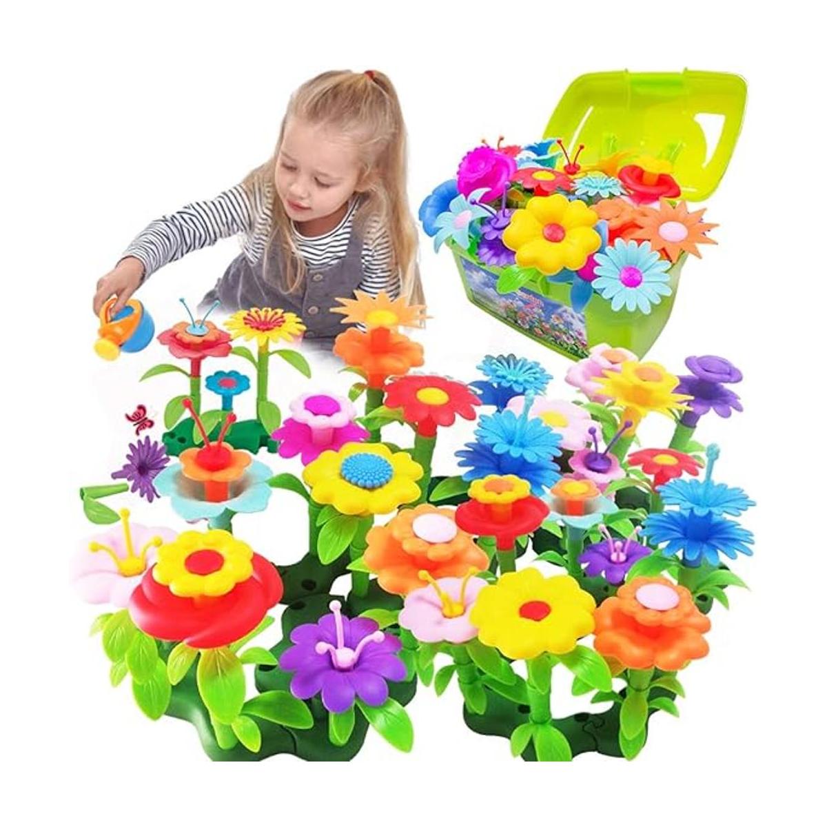 Scientoy Juguetes de construcción de jardín de flores