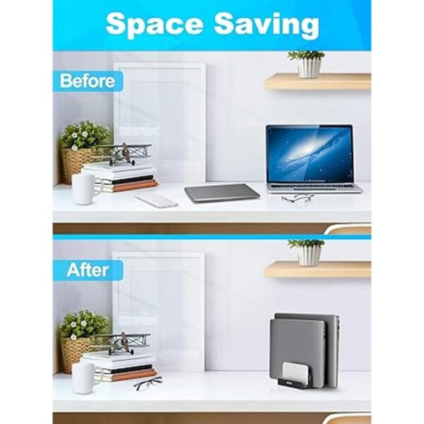 JARLINK Soporte vertical ajustable para laptop soporte de_6