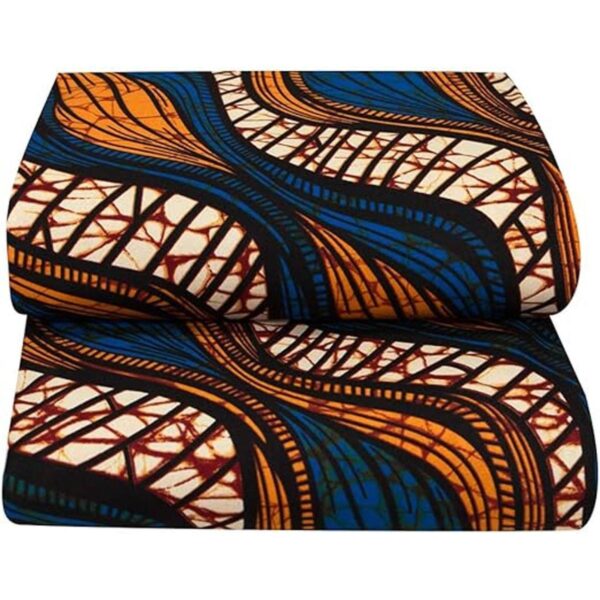 Tela africana 6233 de 6 yardas tela africana Ankara para_3
