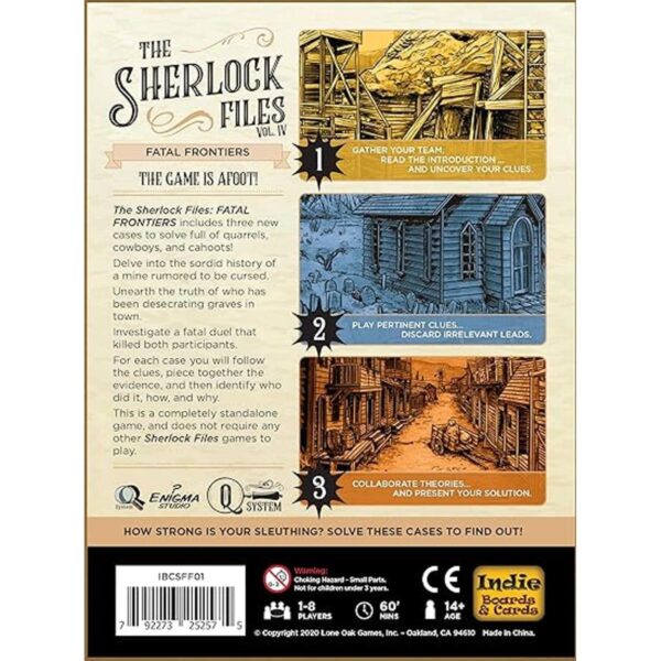Indie Boards y tarjetas Sherlock Archivos vol 4 Fatal_4