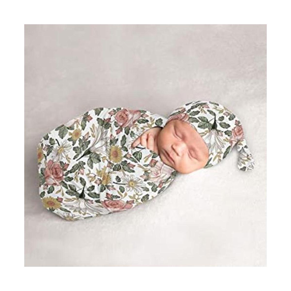 Sweet Jojo Designs Vintage Floral Boho Baby Girl Cocoon