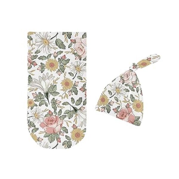 Sweet Jojo Designs Vintage Floral Boho Baby Girl Cocoon_2