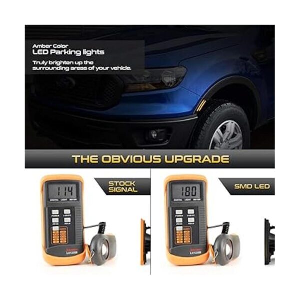 VIPMOTOZ Tira LED ámbar completa de repuesto para Ford_3
