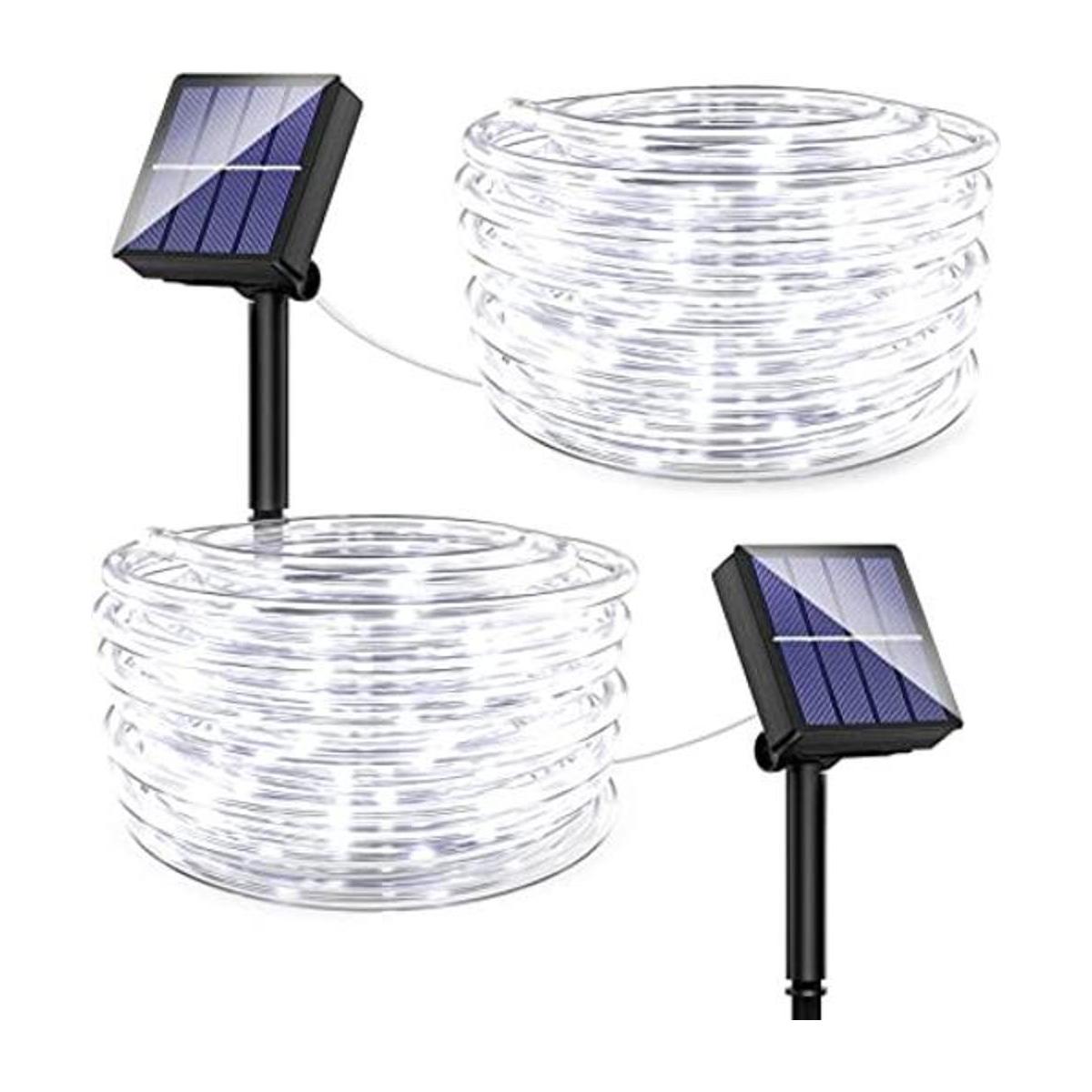 Tira de luces solares LED para exteriores 40 pies 100