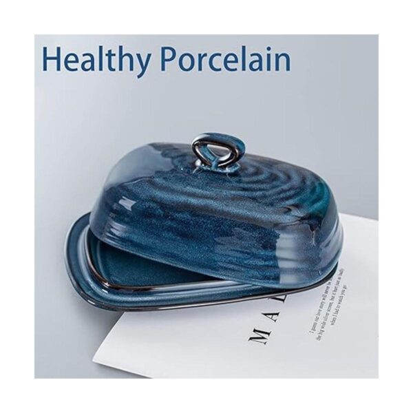Hasense Mantequilla de porcelana con tapa recipiente de_3