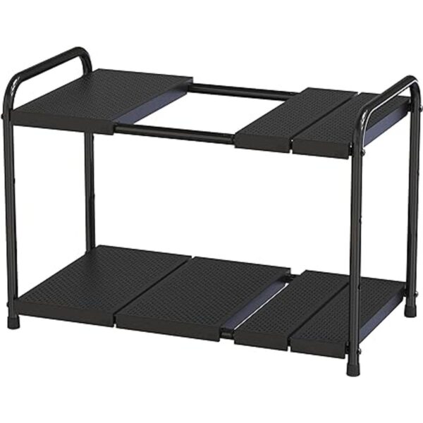 DecoBros Organizador de estantes expandible de 2 niveles_2