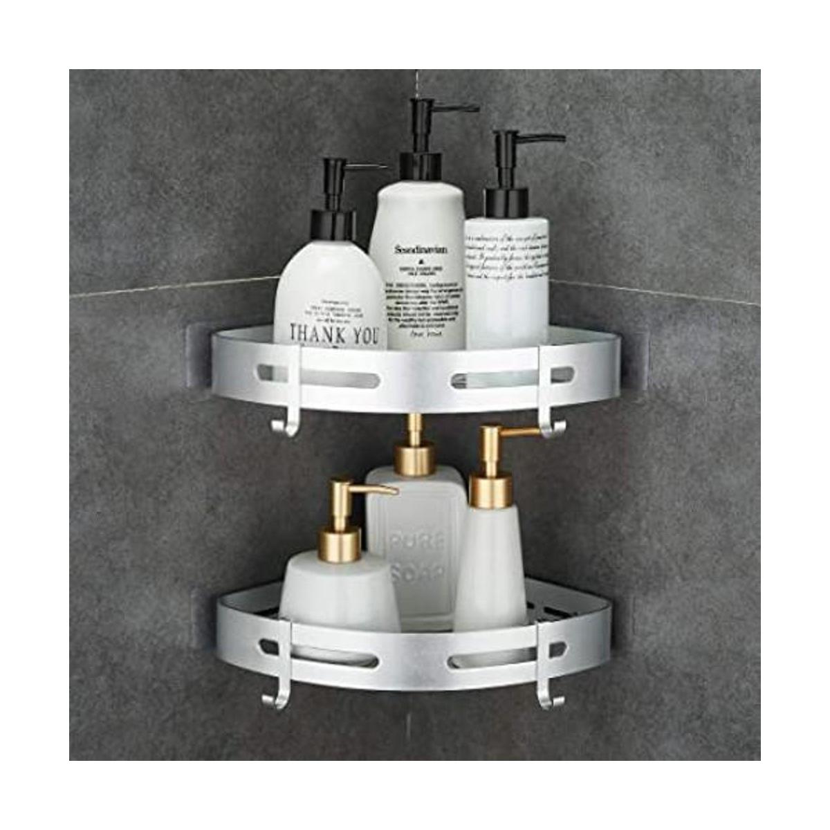 Hoomtaook Estante esquinero para ducha de baño montado en