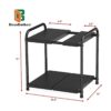DecoBros Organizador de estantes expandible de 2 niveles_5